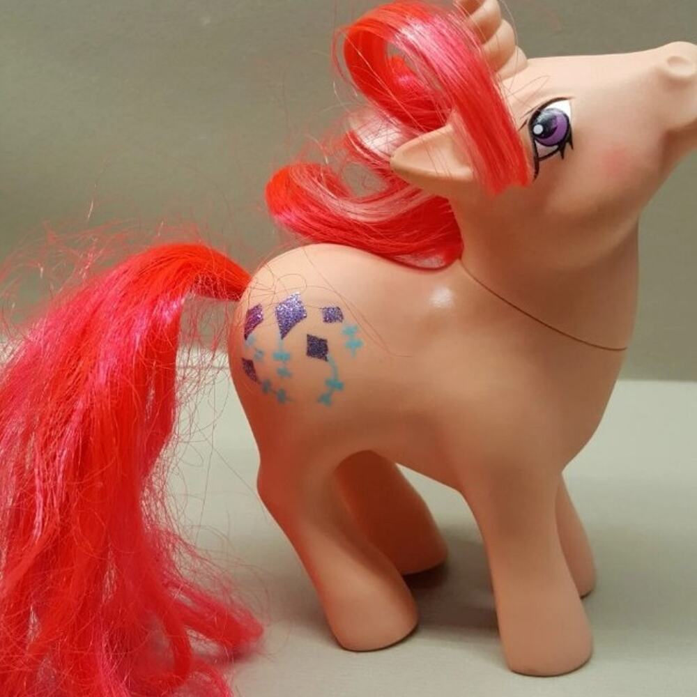 Vintage My Little Pony G1 Skyflier 1984 Unicorn Ponies MLP Pink Unicorn Kites